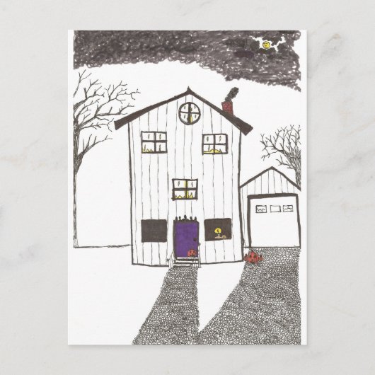 Carte Postale La Maison Éffrayante (Devant)