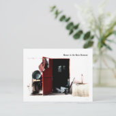 Carte Postale La maison est la meilleure retraite (Debout devant)