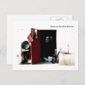 Carte Postale La maison est la meilleure retraite (Devant / Derrière)