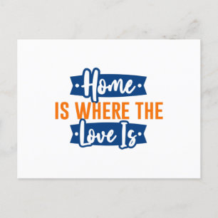 Carte Postale La maison est là où l'Amour est