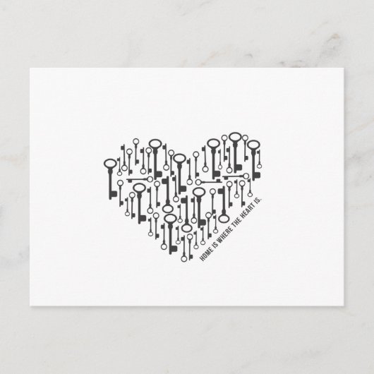 Carte Postale La maison est là où le coeur est (Devant)