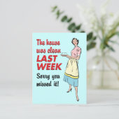 Carte Postale La maison était propre (Debout devant)