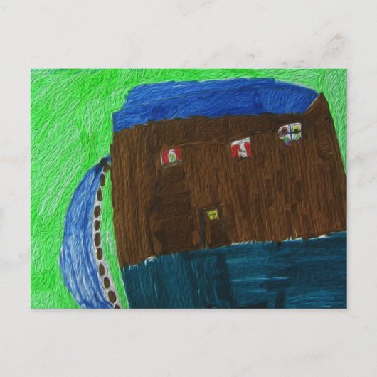 Carte Postale La maison heureuse (Devant)