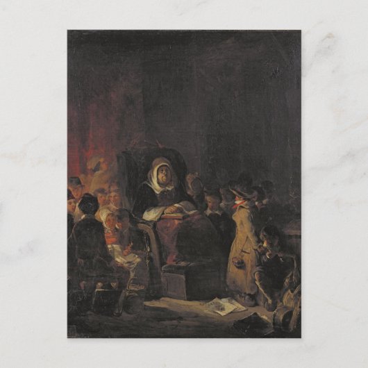 Carte Postale La maîtresse d'école (Devant)