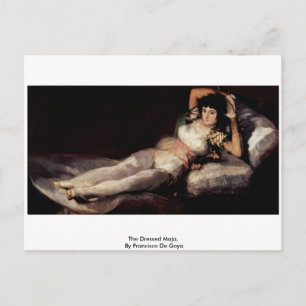 Carte Postale La Maja habillée, par Francisco De Goya