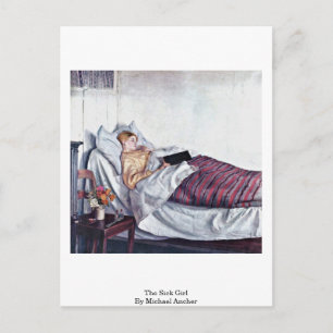 Carte Postale La Malade (Den Syge Pige) De Michael Ancher