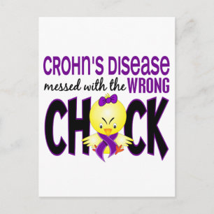 Carte Postale La maladie de Crohn a touché la mauvaise fille