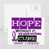 Carte Postale La maladie de Crohn HOPE 2 (Devant / Derrière)