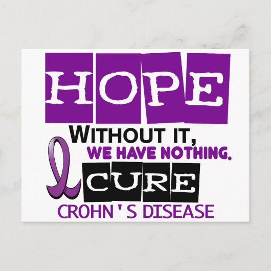 Carte Postale La maladie de Crohn HOPE 2 (Devant)