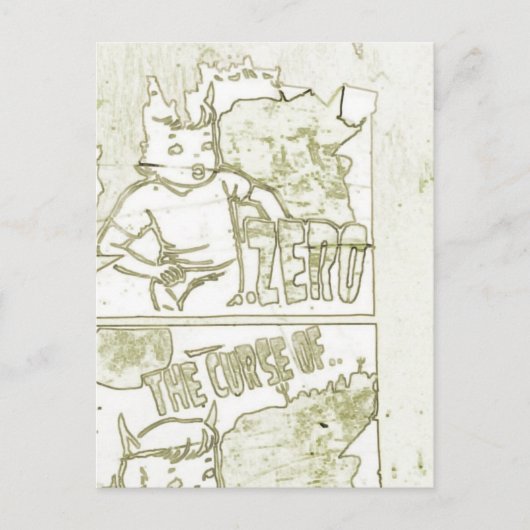 Carte Postale La malédiction de zéro (Devant)