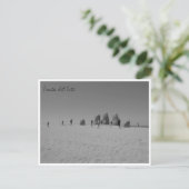 Carte Postale la mano noir et blanc (Debout devant)