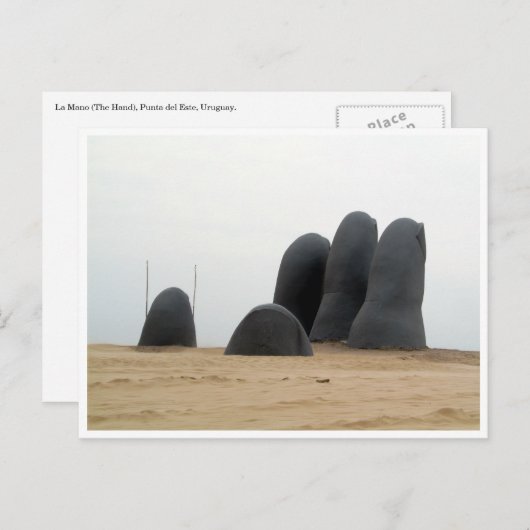 Carte Postale la mano punta (Devant / Derrière)