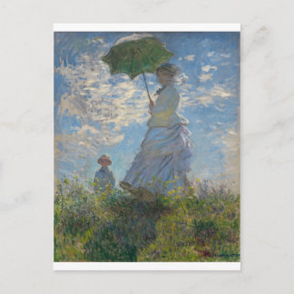 Carte Postale La Marche, Femme avec un Parasol (1875)