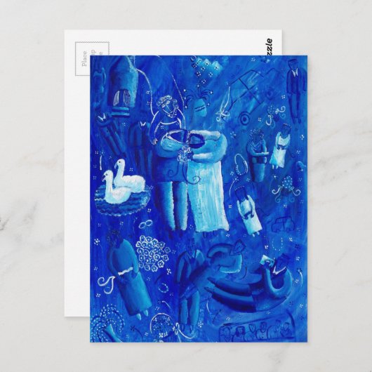 Carte Postale La Mariage bleue (Devant / Derrière)