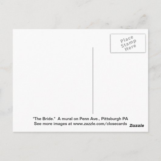 Carte Postale La mariée (Dos)