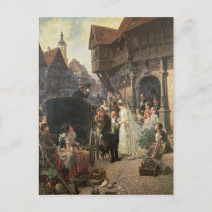 Carte Postale La Mariée, 19ème siècle