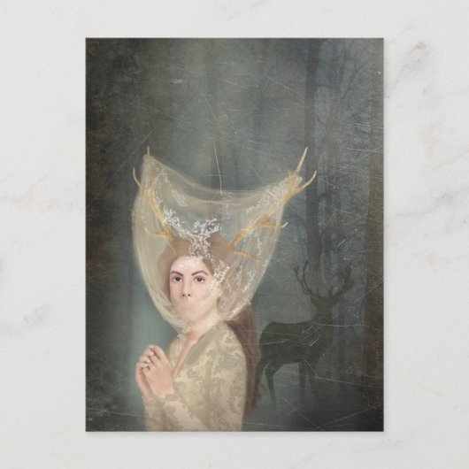 Carte Postale La Mariée, romance gothique, imaginaire (Devant)