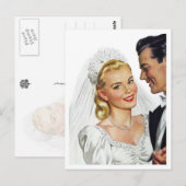 Carte Postale La mariée rougissante danse avec la salle (Devant / Derrière)