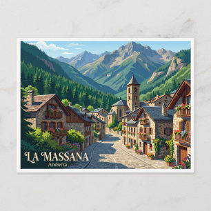 Carte Postale La Massana Village Andorre