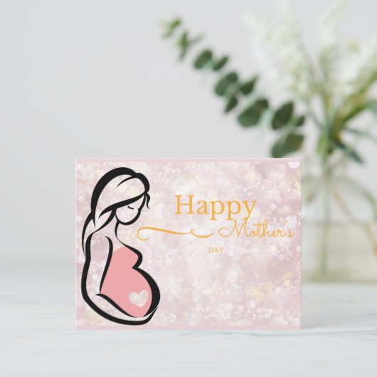 Carte Postale La maternité ne devrait pas être une condition pré (Debout devant)