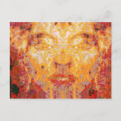 Carte Postale LA MATIÈRE N'A PAS D'IMPORTANCE Masque fractal en (Devant)