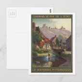 Carte Postale La Mayenne Pittoresque France Chemins de fer Vinta (Devant / Derrière)