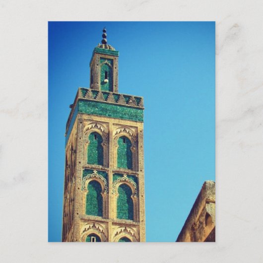 Carte Postale la médina de fes minaret (Devant)