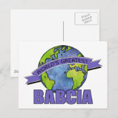 Carte Postale La meilleure Babcia du monde (Devant / Derrière)