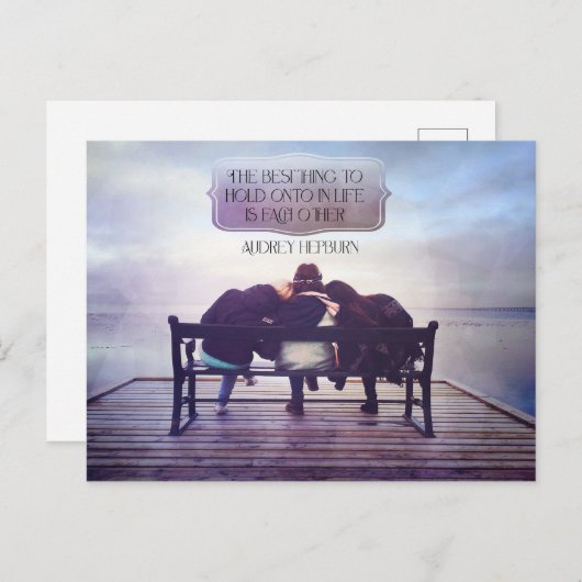 Carte Postale La Meilleure Chose À Garder Dans La Vie (Devant / Derrière)