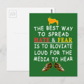 Carte Postale La meilleure façon de répandre la haine et les LOL (Devant / Derrière)