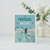 Carte Postale La meilleure illustration du spot de surf de Nazar (Debout devant)