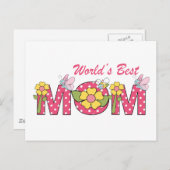 Carte Postale La meilleure maman du monde ! (Devant / Derrière)