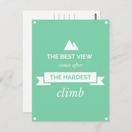 Carte Postale La meilleure vue (Devant / Derrière)