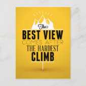 Carte Postale La Meilleure Vue Arrive Après La Montée La Plus Di (Devant)