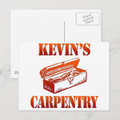 Carte Postale La menuiserie de Kevin (Devant / Derrière)