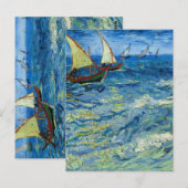 Carte Postale La mer aux Saintes-Maries par Vincent van Gogh (Devant / Derrière)