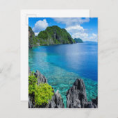 Carte Postale La mer de l'archipel Bacuit (Devant / Derrière)