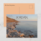 Carte Postale La mer Morte Jordanie (Devant / Derrière)