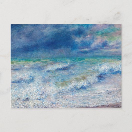 Carte Postale La mer par Pierre-Auguste Renoir Art (Devant)
