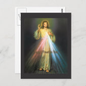 CARTE POSTALE LA MERCI DIVINE PAR EKLEKTIX IMAGE DÉVOTIONNELLE. (Devant / Derrière)