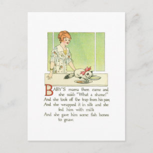 Carte Postale La mère de bébé est alors venue et elle a dit : "Q