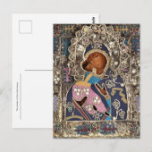 Carte Postale La Mère de Dieu Vladimirskaya Icon orthodoxe (Devant / Derrière)