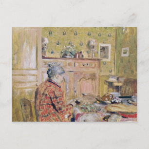 Carte Postale La mère de l'artiste prend le petit déjeuner, 1899