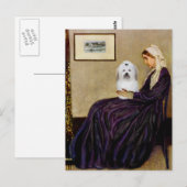 Carte Postale La mère de Whistler - Coton de Tulear 2 (Devant / Derrière)