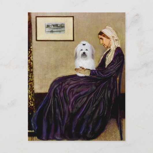 Carte Postale La mère de Whistler - Coton de Tulear 2 (Devant)