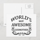 Carte Postale La mère la plus géniale du monde (Devant / Derrière)