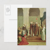 Carte Postale La Messe de saint Martin de Tours, 1654 (Devant / Derrière)