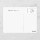 Carte Postale La Mia Amica. (Dos)