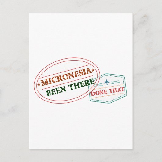 Carte Postale La Micronésie A Fait Cela (Devant)
