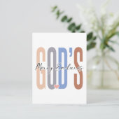 Carte Postale La miséricorde de Dieu perdure, croyez en Dieu, fa (Debout devant)